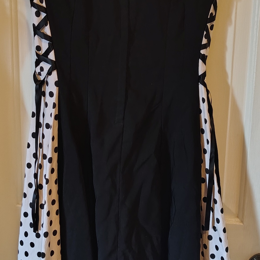 Bettie Page Black and White Dress